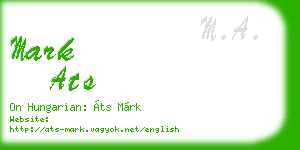 mark ats business card